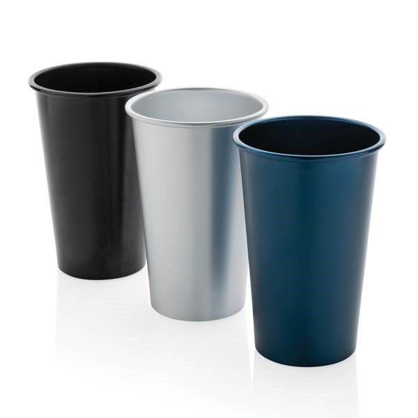 Obrázky: Ľahký čierny hrnček Alo 450ml , RCS recykl.hliník, Obrázok 4