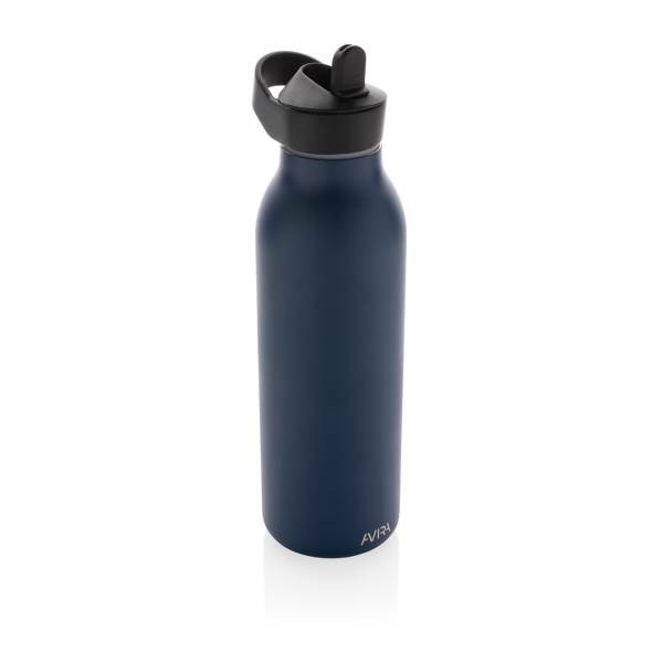 Obrázky: Flip-top fľaša Avira Ara 500ml z rec.ocele, modrá, Obrázok 1