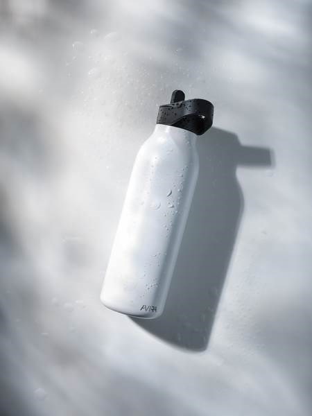 Obrázky: Flip-top fľaša Avira Ara 500ml z rec.ocele,biela, Obrázok 10