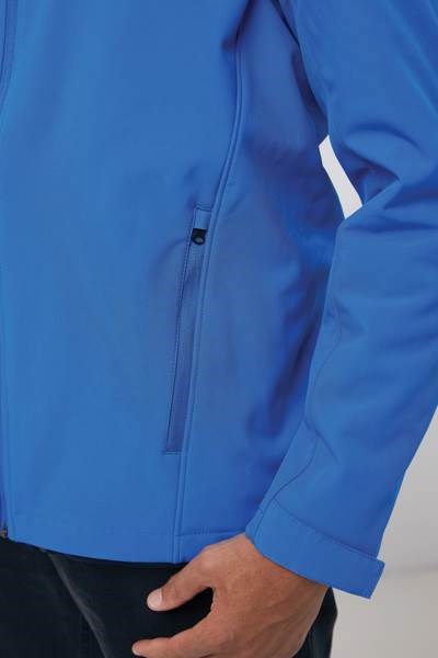 Obrázky: Pán.softshell bunda Makalu z rec. PES,k.modrá L, Obrázok 9