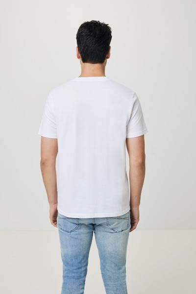 Obrázky: Unisex tričko Bryce, rec.bavlna,biele 4XL, Obrázok 6