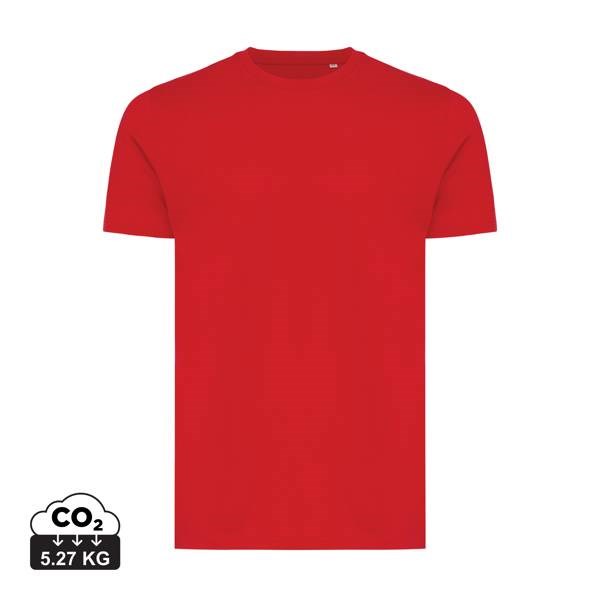 Obrázky: Unisex tričko Bryce, rec.bavlna, červené 4XL, Obrázok 4