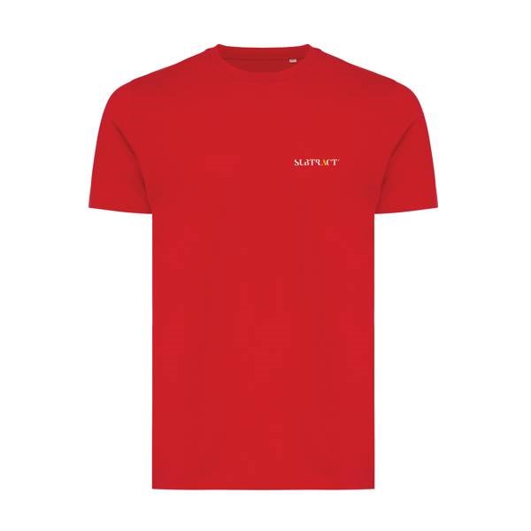Obrázky: Unisex tričko Bryce, rec.bavlna, červené XL, Obrázok 3