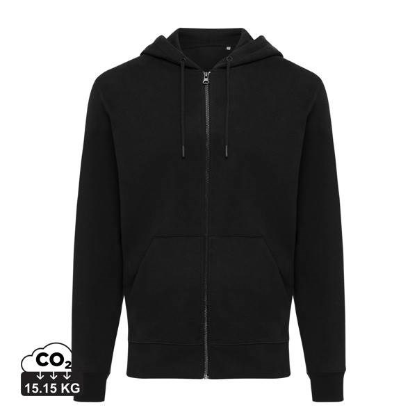 Obrázky: Mikina Abisko,kapucňa na zips,rec.bavlna,čierna5XL, Obrázok 5