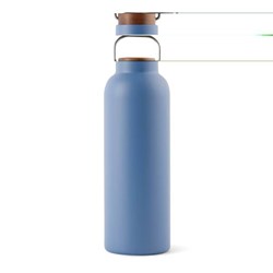 Obrázky: Modrá vákuová recykl. fľaša VINGA Ciro 800ml