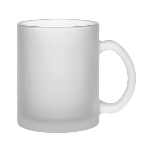 Obrázky: Frosty Mug,sklenený matný hrnček 0,3 l,transp.