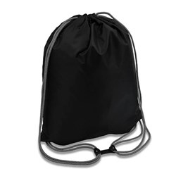 Obrázky: Čierny sťahovací ruksak so splietanými šnúrkami