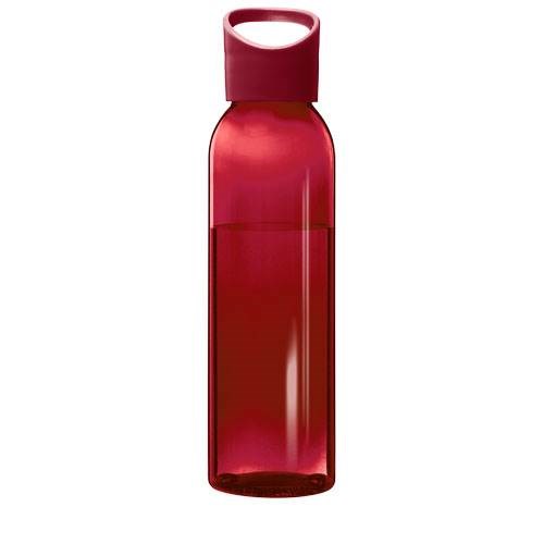 Obrázky: Červená transp. 650ml fľaša z recyklovaného plastu, Obrázok 2