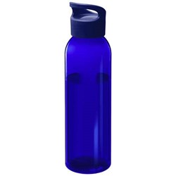 Obrázky: Modrá transpar. 650ml fľaša z recyklovaného plastu