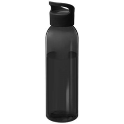 Obrázky: Čierna transp. 650ml fľaša z recyklovaného plastu