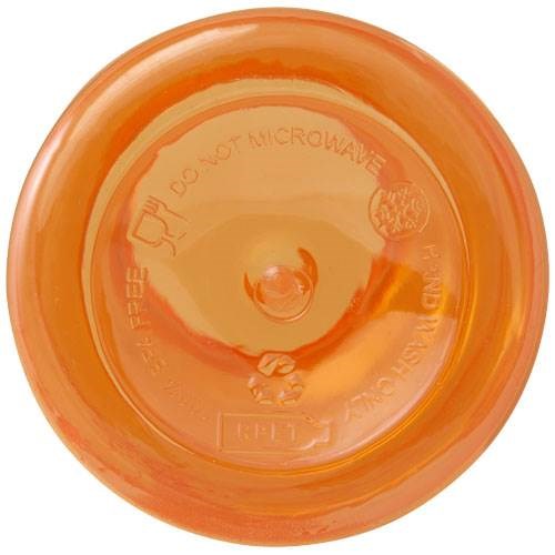 Obrázky: Oranžová fľaša 400ml s karabínou z RCS plastu, Obrázok 2