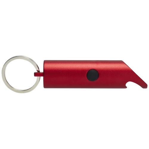 Obrázky: Červená recyklo hliníková LED baterka a otvárač, Obrázok 2