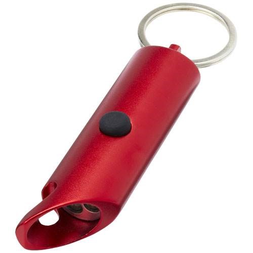 Obrázky: Červená recyklo hliníková LED baterka a otvárač, Obrázok 4