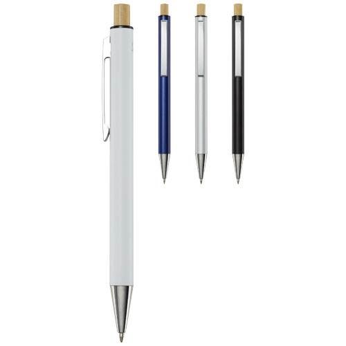 Obrázky: Modré guličkové pero, recykl. hliník, modrá náplň, Obrázok 3