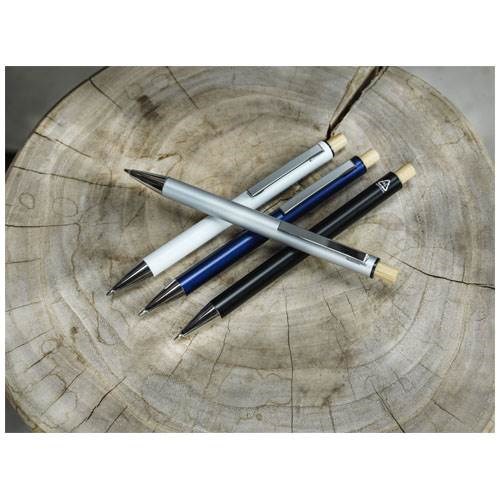 Obrázky: Modré guličkové pero, recykl. hliník, modrá náplň, Obrázok 4