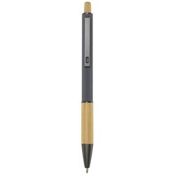 Obrázky: Šedé guličkové pero - recykl. hliník/bambus, MN