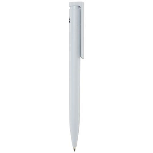 Obrázky: Biele guličkové pero, biely klip, rec. plast, MN, Obrázok 5