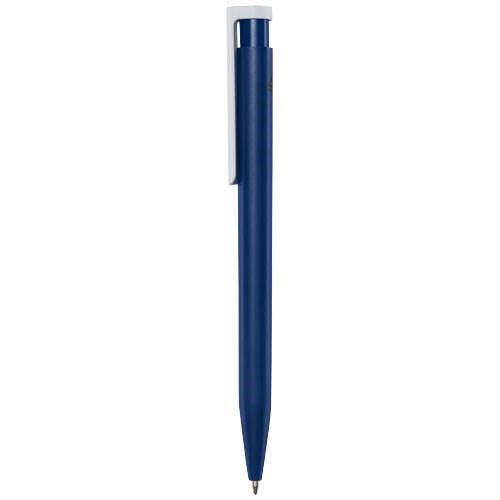 Obrázky: Tm.modré guličkové pero,biely klip, rec. plast, MN, Obrázok 3