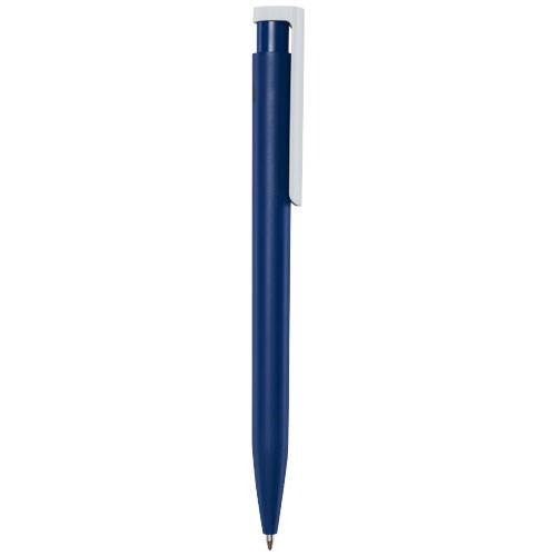 Obrázky: Tm.modré guličkové pero,biely klip, rec. plast, MN, Obrázok 5