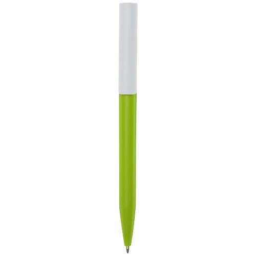 Obrázky: Limetkové guličkové pero,biely klip, rec.plast, MN