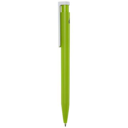 Obrázky: Limetkové guličkové pero,biely klip, rec.plast, MN, Obrázok 3