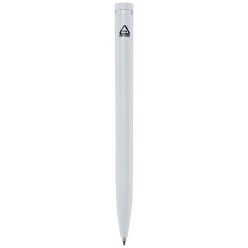 Obrázky: Biele guličkové pero, biely klip, rec. plast, ČN, Obrázok 2