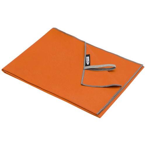 Obrázky: Oranžový rýchloschnúci uterák 50×100cm,GRS/Nylón, Obrázok 3