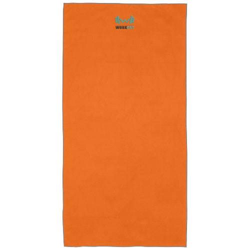 Obrázky: Oranžový rýchloschnúci uterák 50×100cm,GRS/Nylón, Obrázok 5