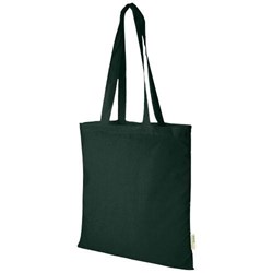 Obrázky: Zelená 100g Nákupná taška z bavlny, certif. GOTS