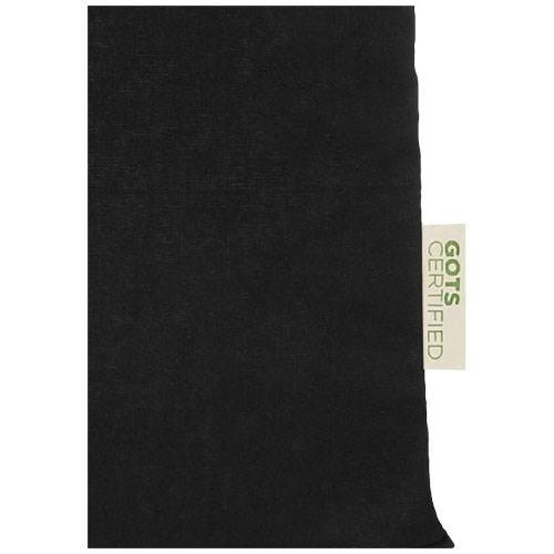 Obrázky: čierna 100g Nákupná taška z bavlny, certif. GOTS, Obrázok 3