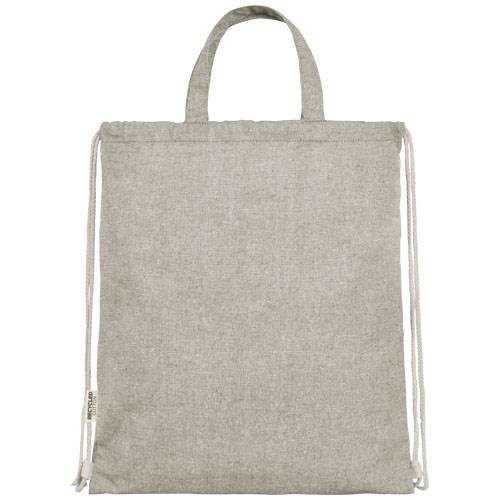Obrázky: Taška/ruksak 150g recyklov. bavlna a PES, prírodná, Obrázok 2