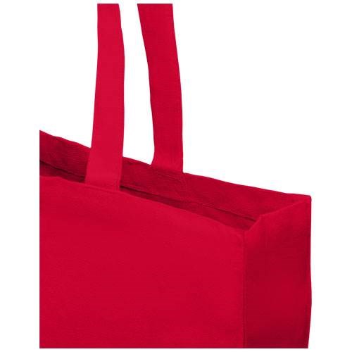 Obrázky: Červená recykl. nákupná taška 220g, dlhé uši, Obrázok 2