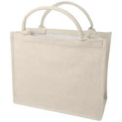 Obrázky: Pevná nákupná prírodná recyklovaná taška, 500g