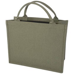 Obrázky: Pevná nákupná zelená recyklovaná taška, 500g