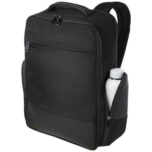 Obrázky: Čierny recyklovaný ruksak 25l na notebook, 15,6, Obrázok 3