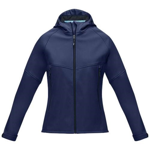 Obrázky: Dámska nám. modrá softshellová  rec. bunda, XL, Obrázok 5