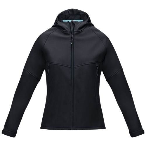 Obrázky: Dámska čierna softshellová  rec. bunda, XL, Obrázok 5