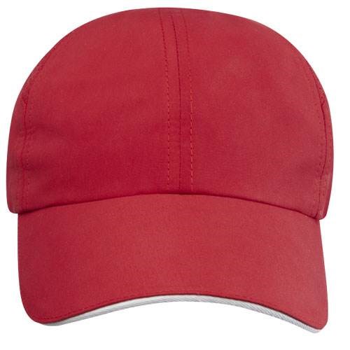 Obrázky: Červená 6-panel. sendvičová recykl.  šiltovka, Obrázok 3