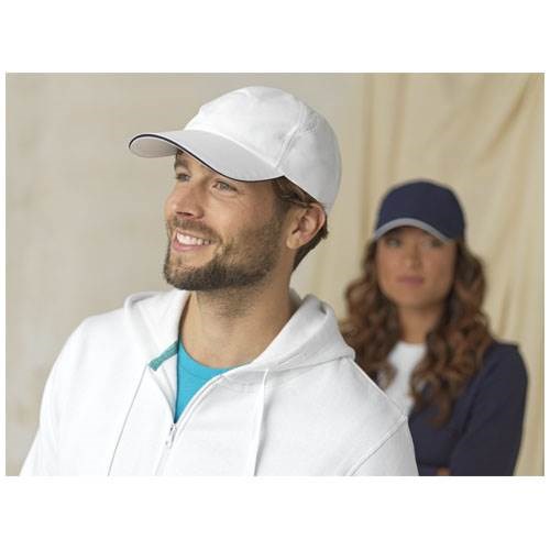 Obrázky: Červená 6-panel. sendvičová recykl.  šiltovka, Obrázok 4