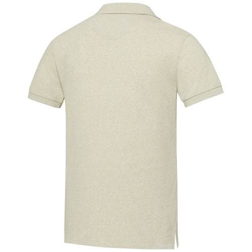 Obrázky: Béžová unisex recyklovaná polokošeľa 200g, XXL, Obrázok 3