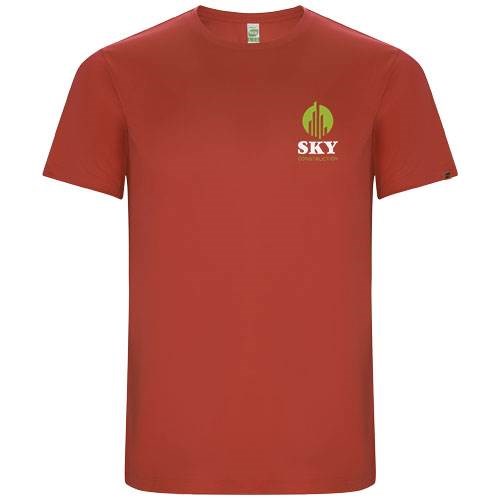 Obrázky: Imola pán. tričko CONTROL-DRY z RPES, červené 3XL, Obrázok 3