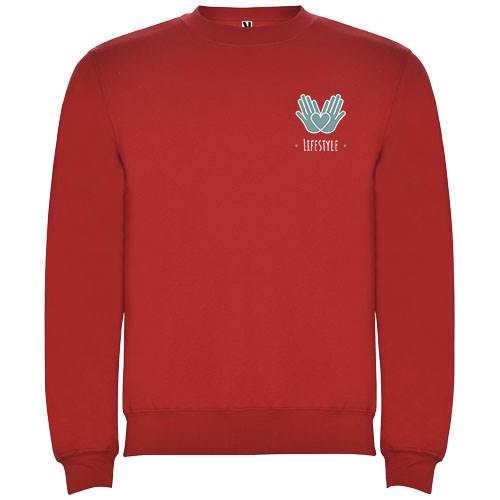 Obrázky: Unisex mikina Clasica 280, červená 3XL, Obrázok 3