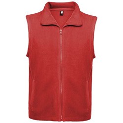Obrázky: Bellagio 300, unisex flísová vesta červená L