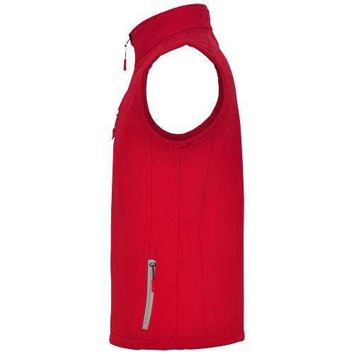 Obrázky: Nevada unisex softshellová vesta, červená L, Obrázok 6