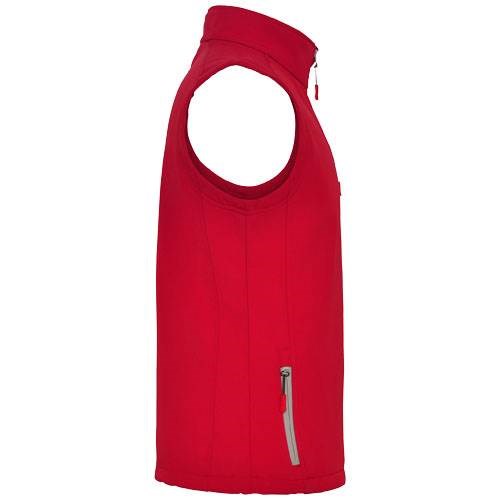 Obrázky: Nevada unisex softshellová vesta, červená L, Obrázok 7