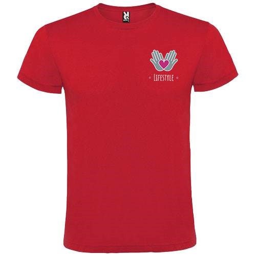 Obrázky: Červené unisex tričko Atomic M, Obrázok 3