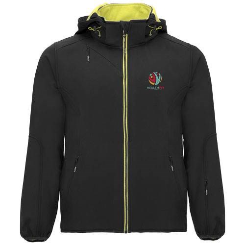 Obrázky: Čierna unisex softshellová bunda Siberia XXL, Obrázok 3