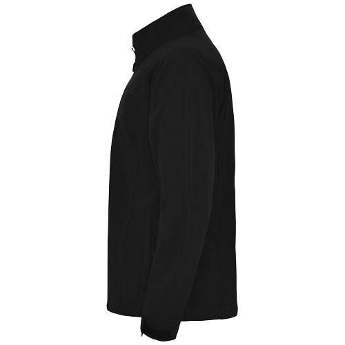 Obrázky: Čierna unisex softshellová bunda Rudolph L, Obrázok 5