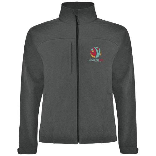 Obrázky: Tm.šedá unisex softshellová bunda Rudolph XXXL, Obrázok 3