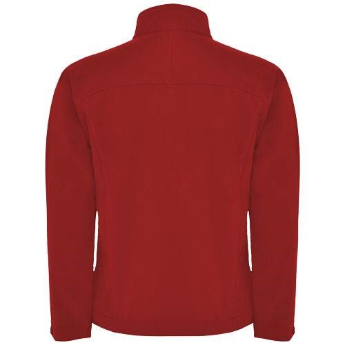 Obrázky: Červená unisex softshellová bunda Rudolph M, Obrázok 2